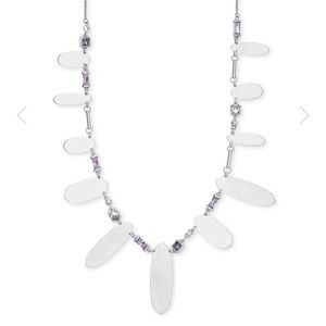 Kendra Scott Airella Silver Necklace in Lilac Mix